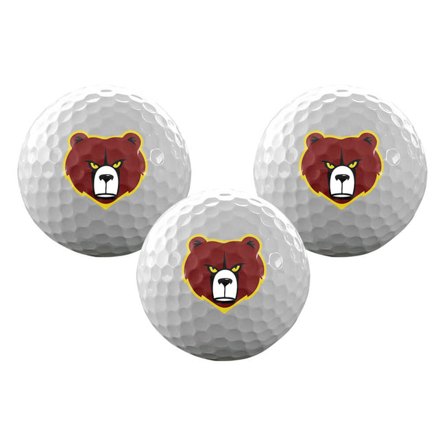 Hammond Golden Bears Golf Sleeve of 3 Golf Balls - Authentic Series