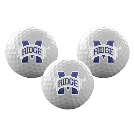 Marriotts Ridge Mustangs Golf Sleeve of 3 Golf Balls - Authentic Series