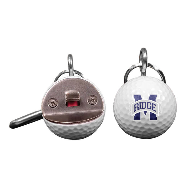 Marriotts Ridge Mustangs Golf Ball Bottle Opener - Authentic Series