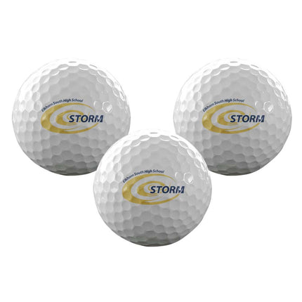 Elkhorn South Storm Golf Sleeve of 3 Golf Balls - Authentic Series
