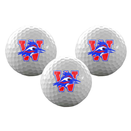 Westlake Chaparrals Golf Sleeve of 3 Golf Balls - Authentic Series