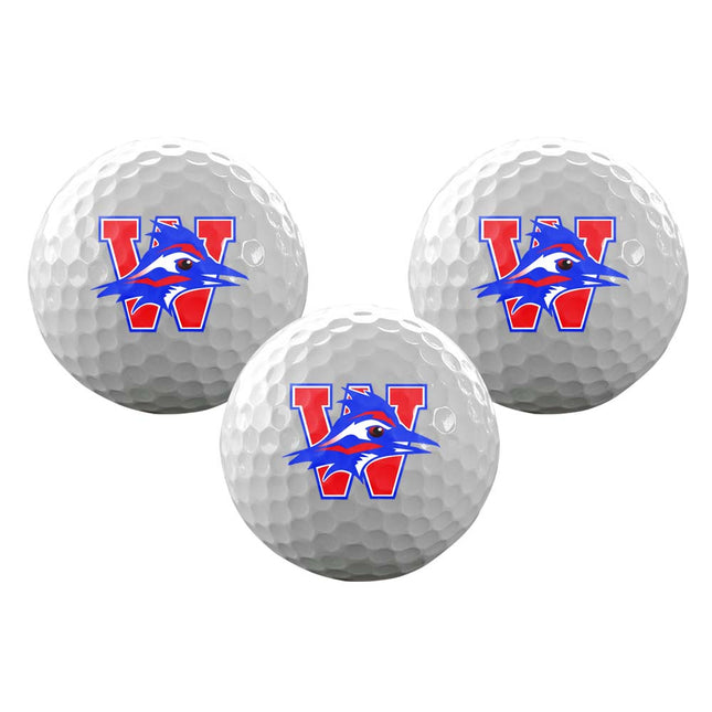 Westlake Chaparrals Golf Sleeve of 3 Golf Balls - Authentic Series