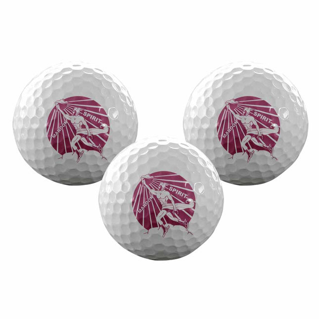 Blackwell Maroons Golf Sleeve of 3 Golf Balls - Authentic Series