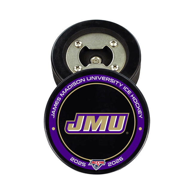 James Madison University Dukes Hockey Puck Opener - Authentic Series