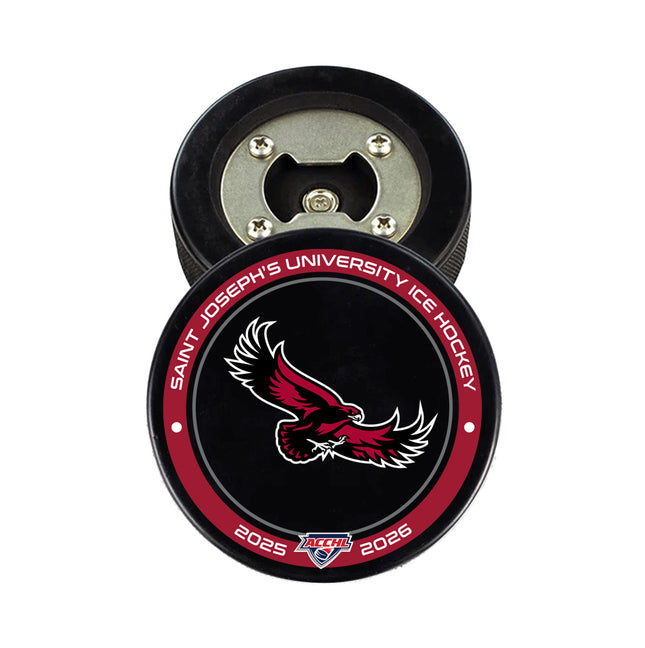 Saint Joseph's Hawks Hockey Puck Opener - Authentic Series