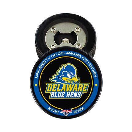 Delaware Fightin' Blue Hens Hockey Puck Opener - Authentic Series