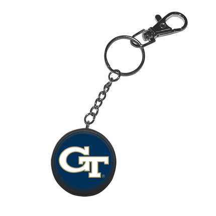 Georgia Tech Yellow Jackets Mini Puck Keychain - Authentic Series