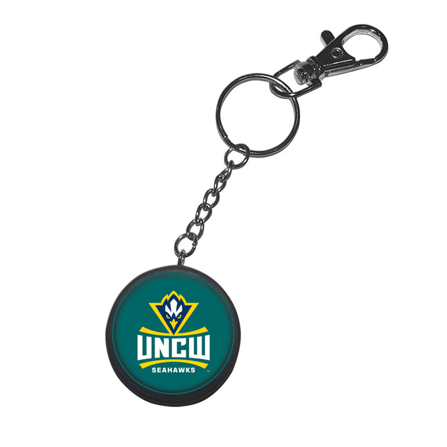 UNCW Seahawks Mini Puck Keychain - Authentic Series