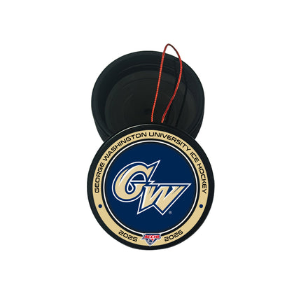 George Washington Revolutionaries Hockey Puck Ornament - Authentic Series