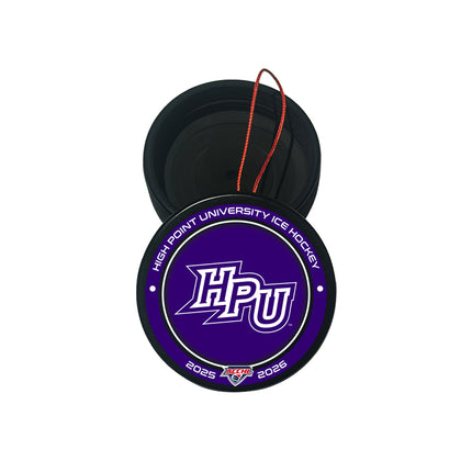High Point University Panthers Hockey Puck Ornament - Authentic Series