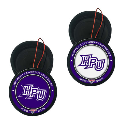 High Point University Panthers Hockey Puck Ornament 2-Pack Bundle - Authentic Series