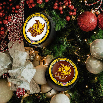 Rowan University The Profs. Hockey Puck Ornament 2-Pack Bundle - Authentic Series