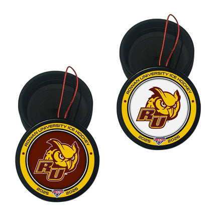 Rowan University The Profs. Hockey Puck Ornament 2-Pack Bundle - Authentic Series