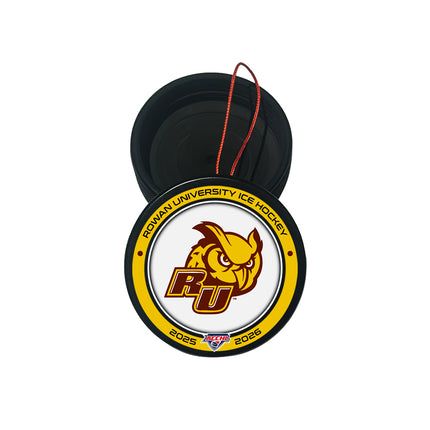 Rowan University The Profs. Hockey Puck Ornament - Authentic Series