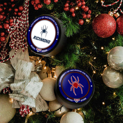 Richmond Spiders Hockey Puck Ornament 2-Pack Bundle - Authentic Series