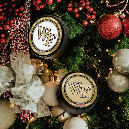 Wake Forest Demon Deacons Hockey Puck Ornament 2-Pack Bundle - Authentic Series