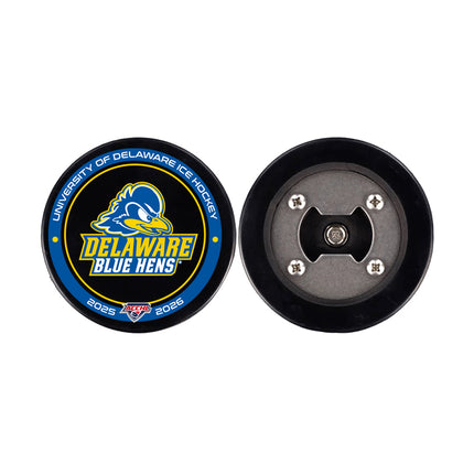 Delaware Fightin' Blue Hens Hockey Puck Opener - Authentic Series
