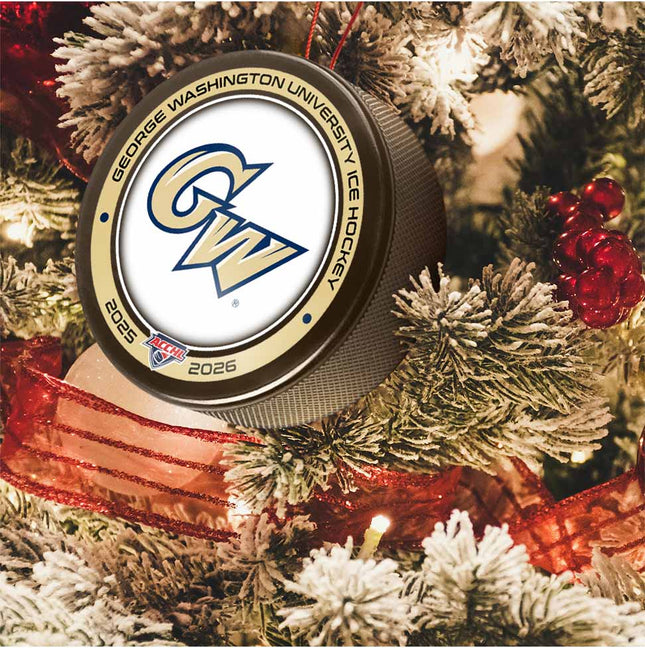 George Washington Revolutionaries Hockey Puck Ornament - Authentic Series