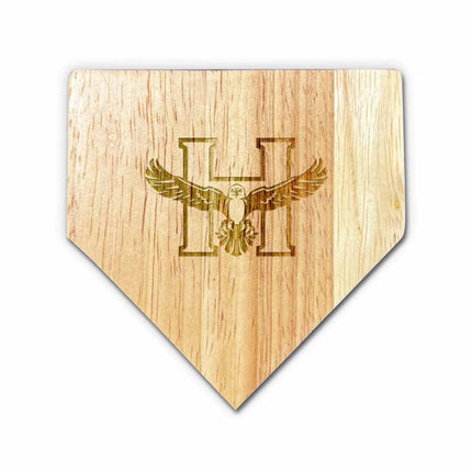 Heartland Hawks Baseball Home Plate Coasters “Laser Etched”