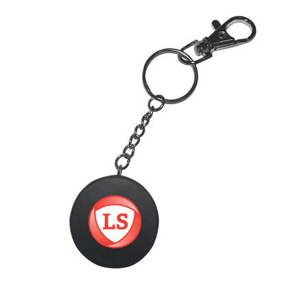 La Salle Insurance Hockey Puck Keychain - Authentic Series