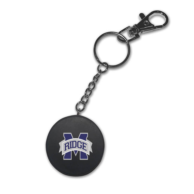 Marriotts Ridge Mustangs Hockey Puck Keychain - Authentic Series