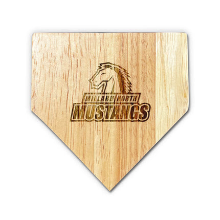 Millard North Mustangs Baseball Home Plate Coaster - Authentic Series