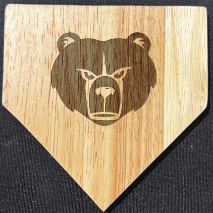 Hammond Golden Bears Baseball Home Plate Coaster - Authentic Series