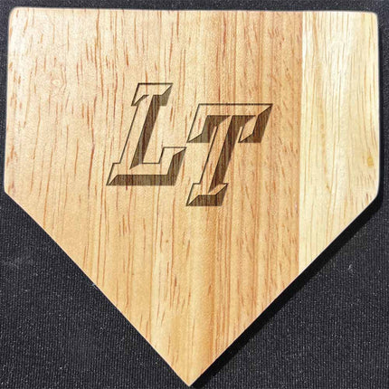 Lake Travis Cavaliers Wood Home Plate Coasters “Laser Etched”