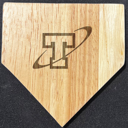 Papillion La Vista South Titans Wood Home Plate Coasters “Laser Etched”