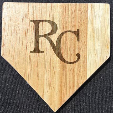 Roncalli Crimson Pride Wood Home Plate Coasters “Laser Etched”