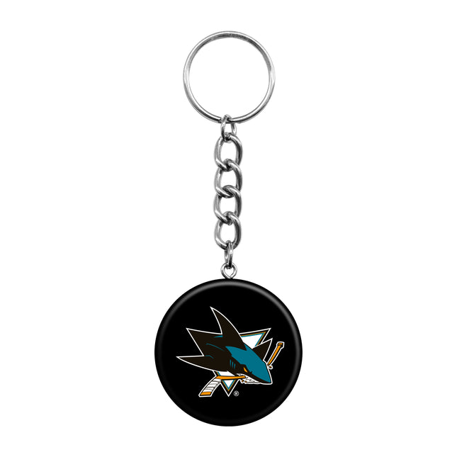 San Jose Sharks Mini Hockey Puck Keychain