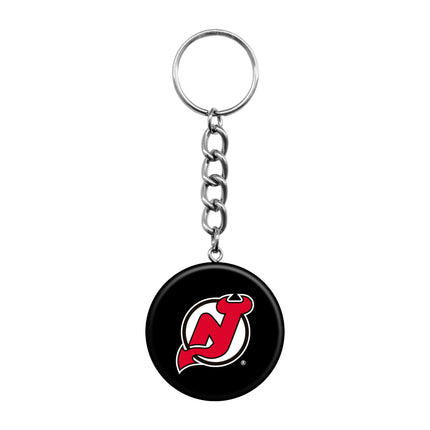 New Jersey Devils Mini Hockey Puck Keychain