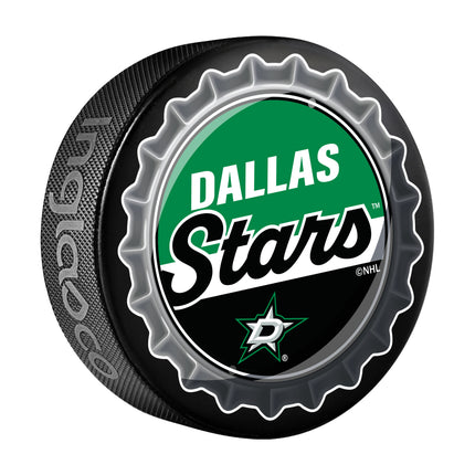 Dallas Stars Hockey Puck Bottle Opener