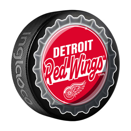 Detroit Red Wings Hockey Puck Bottle Opener