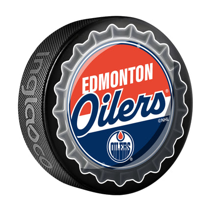 Edmonton Oilers Hockey Puck Bottle Opener
