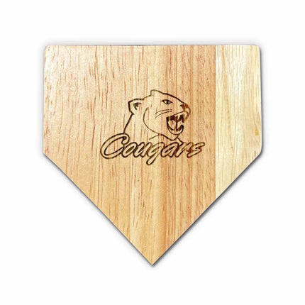 Illinois Central College Cougars Baseball Home Plate Coasters “Laser Etched”