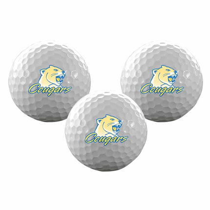 Illinois Central College Cougars Golf Sleeve of 3 Golf Balls - Authentic Series
