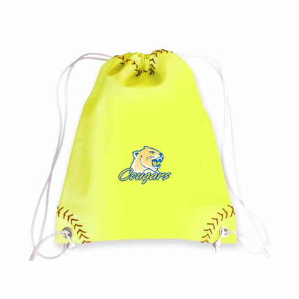 Illinois Central College Cougars Softball Drawstring Bag - Authentic Series