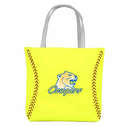 Illinois Central College Cougars Softball Tote Handbag - Authentic Series