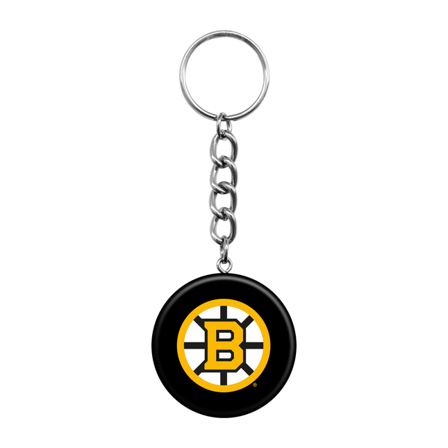 Boston Bruins Mini Hockey Puck Keychain