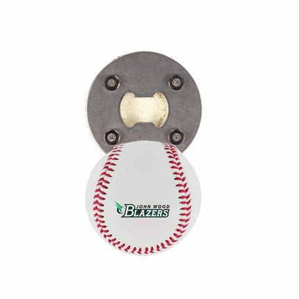 John Wood Community College Blazers Baseball Bottle Opener - Authentic Series
