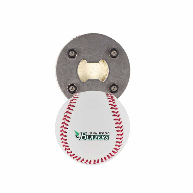 John Wood Community College Blazers Baseball Bottle Opener - Authentic Series