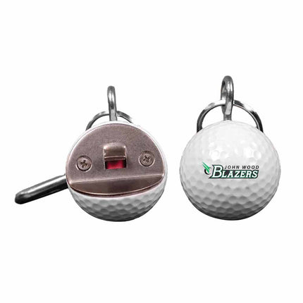 John Wood Community College Blazers Golf Ball Bottle Opener - Authentic Series