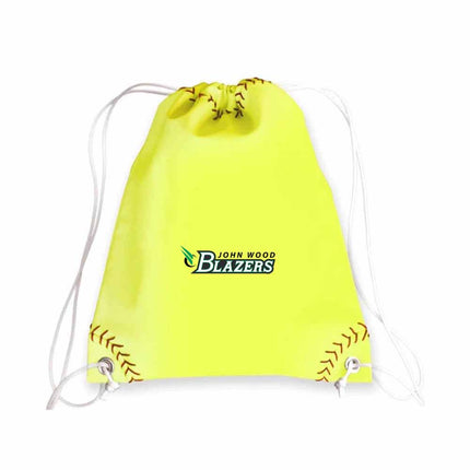 John Wood Community College Blazers Softball Drawstring Bag - Authentic Series