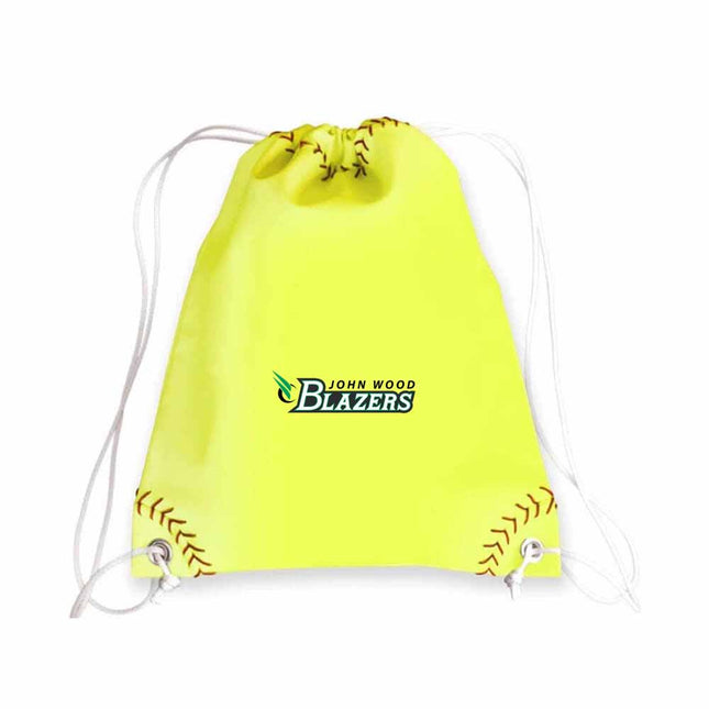 John Wood Community College Blazers Softball Drawstring Bag - Authentic Series