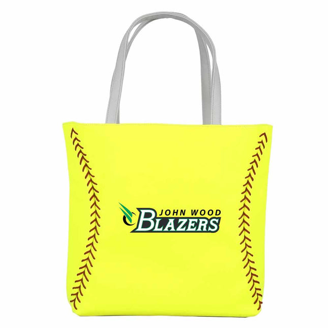 John Wood Community College Blazers Softball Tote Handbag - Authentic Series