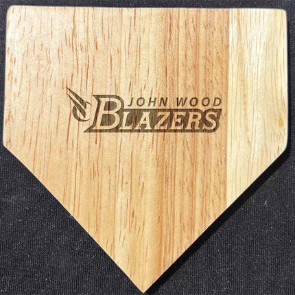 John Wood Community College Blazers Softball Home Plate Coasters “Laser Etched”