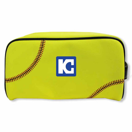 Kaskaskia College Blue Devils Softball Toiletry and Cosmetics Bag - Authentic Series