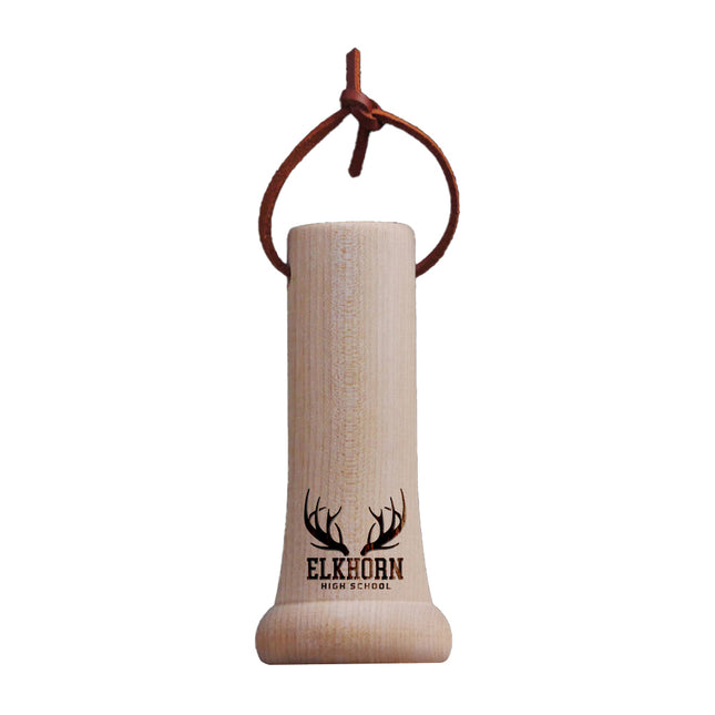 Elkhorn High School Antlers Bat KNOB Ornament - Authentic Series