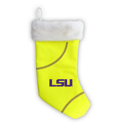 LSU Tigers Softball Christmas Stocking - Authentic Series